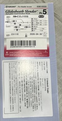 Terumo Glidesheath Slender 5F