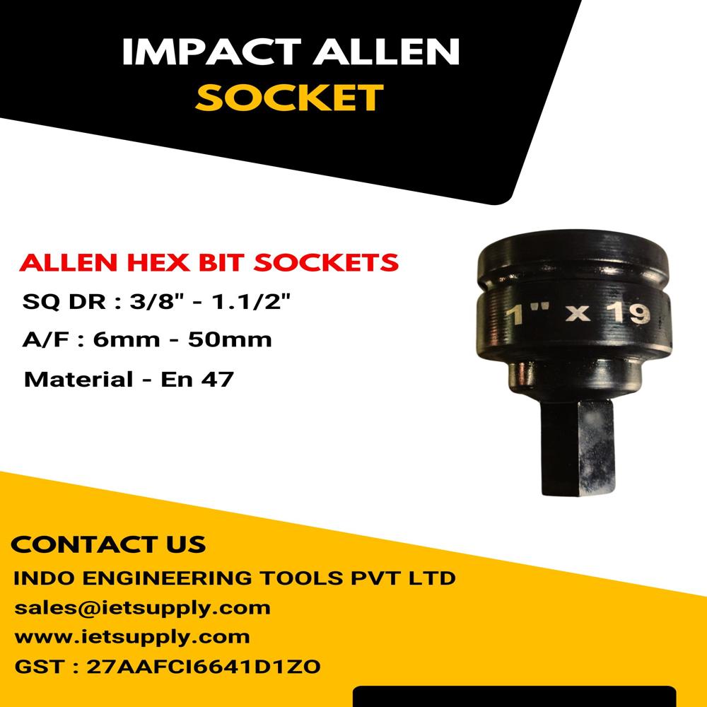 Hex Bit Socket - Color: Black