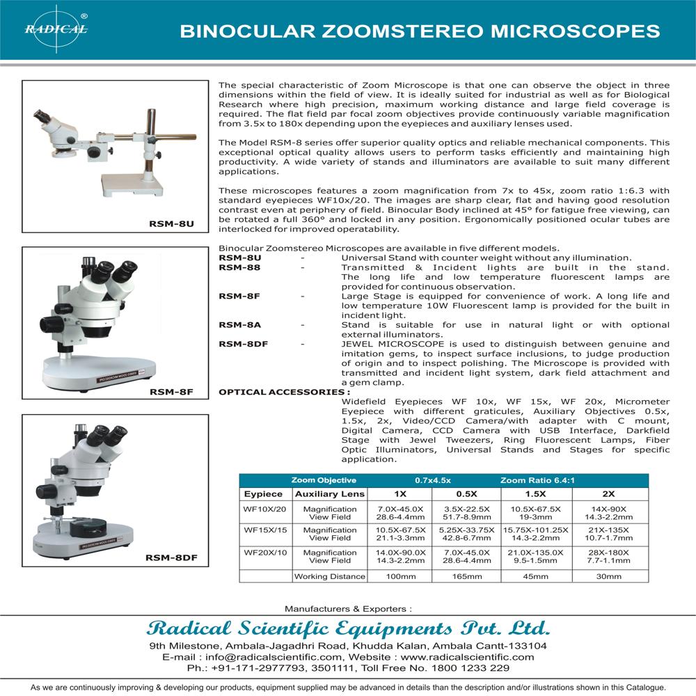 Universal Stereo Zoom  Microscope