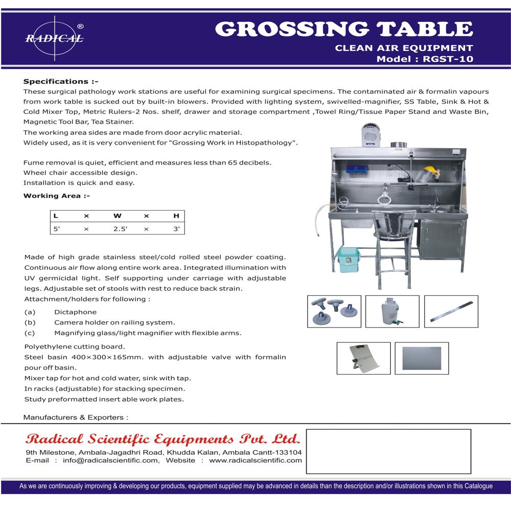 GROSSING TABLE