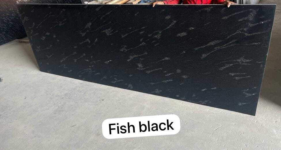 Fish Black Granite - Size: As Per Requirement