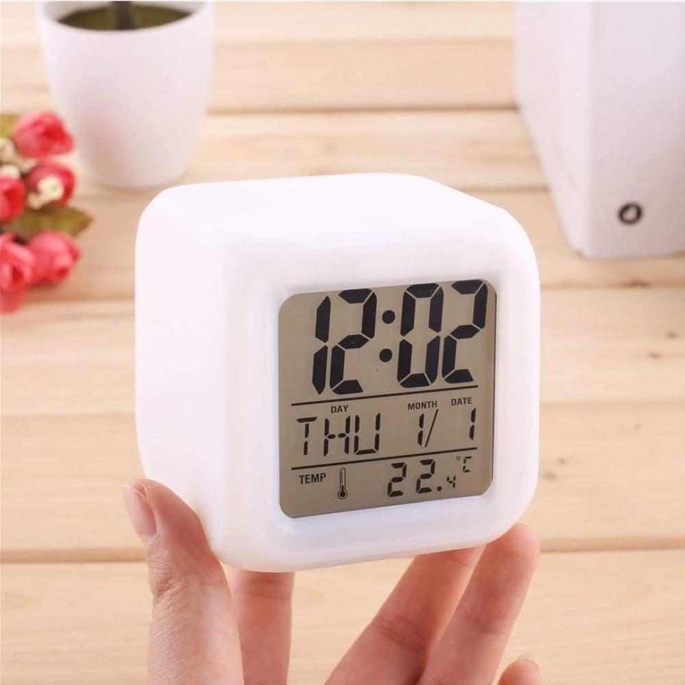 7 Color Changing Clock - Color: Multi Colour