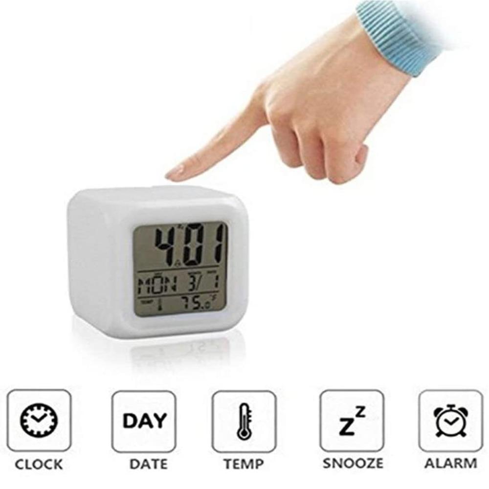 7 Color Changing Clock - Color: Multi Colour