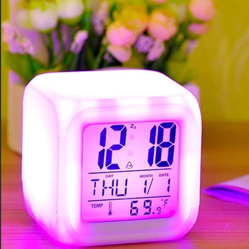 7 Color Changing Clock - Color: Multi Colour
