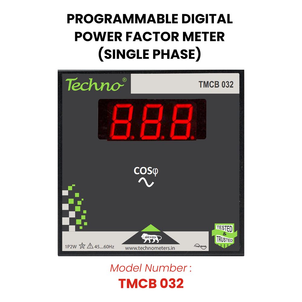Stainless Steel & Pvc Digital Power Factor Energy Meter