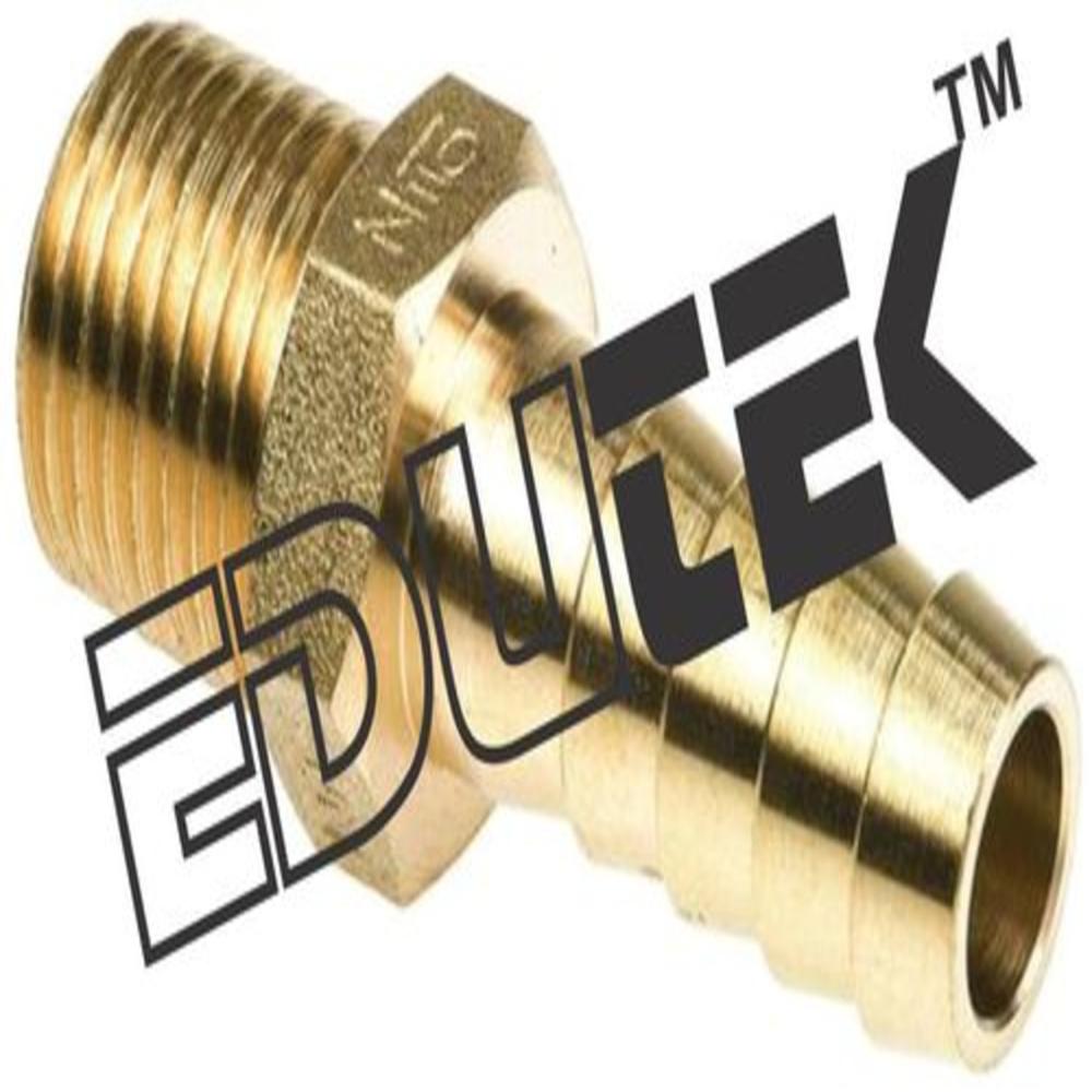 Hose Connector - 3/8in Inner Diameter, 1/4in G Male Threaded Connection | Brass, Corrosion Resistant, -20â°c To 120â°c Temperature Range, 1-year Warranty