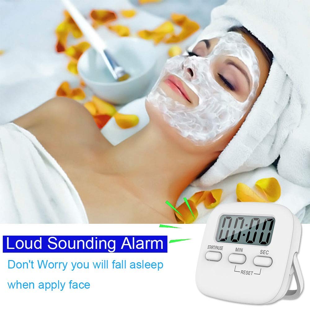 Digital Kitchen Timer White - Material: Plastic