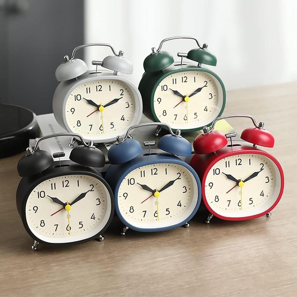 Rectangle Twin Bell Clock - Finishing: Smooth