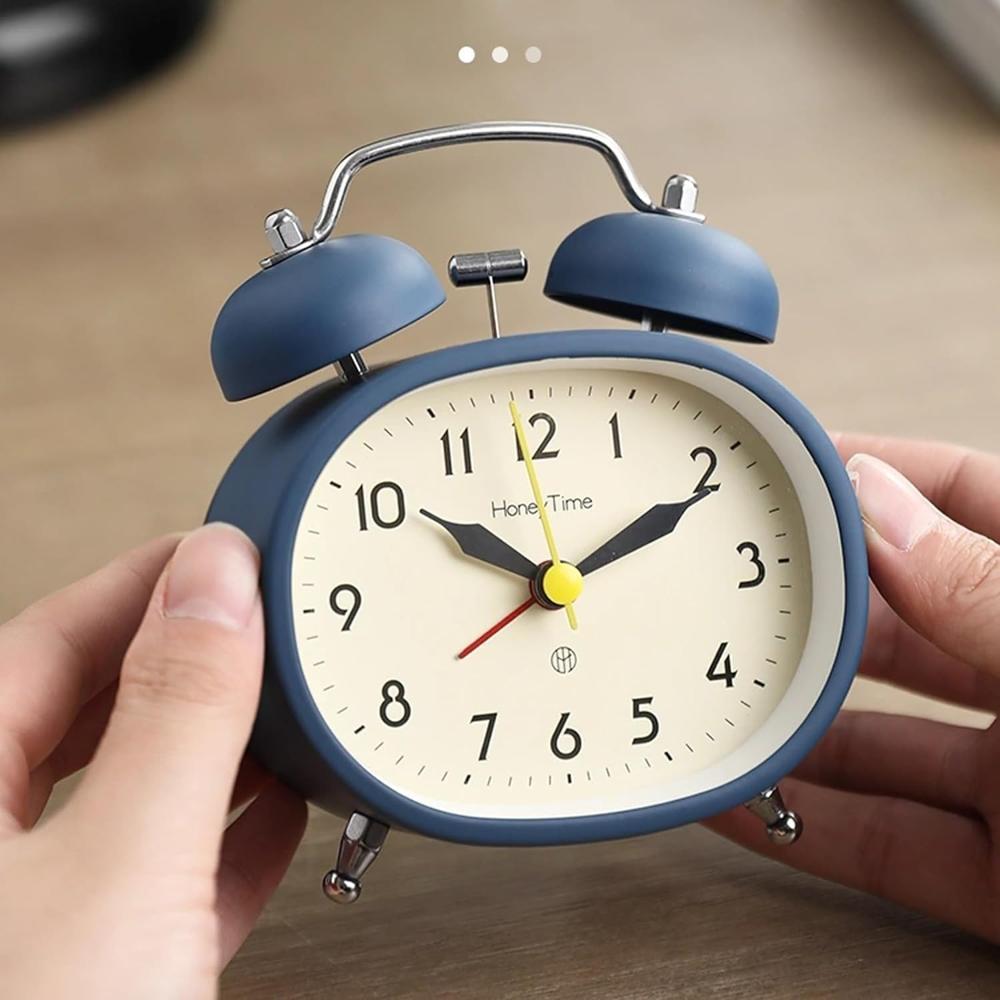 Rectangle Twin Bell Clock - Finishing: Smooth