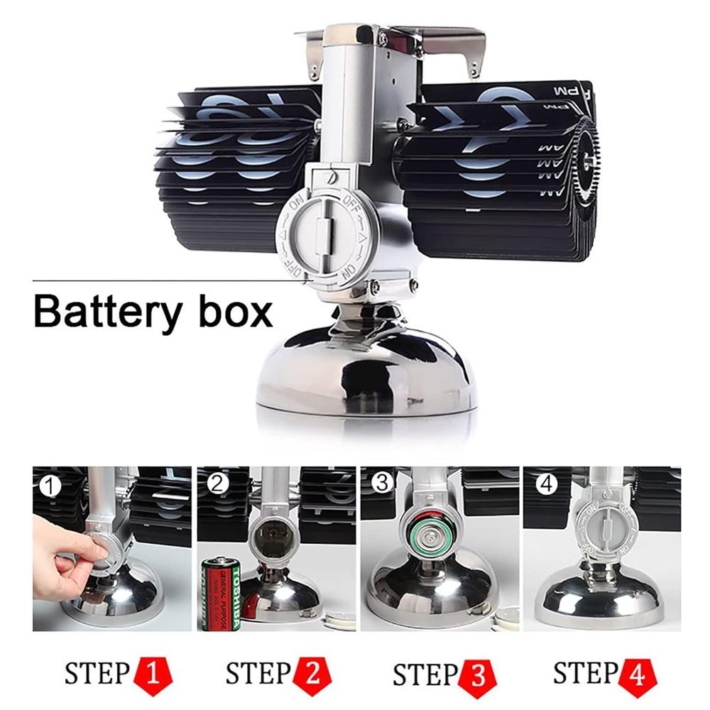 Stainless Steel Retro Flip Clock