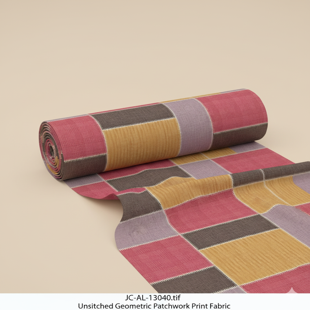 Multi-color Patchwork Fabric - Application: Garment Making