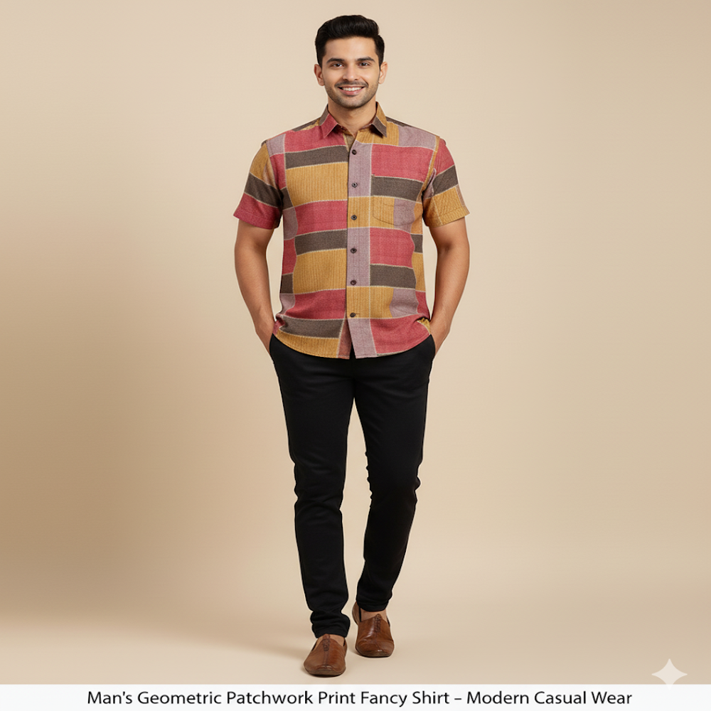 Multi-color Patchwork Fabric - Application: Garment Making