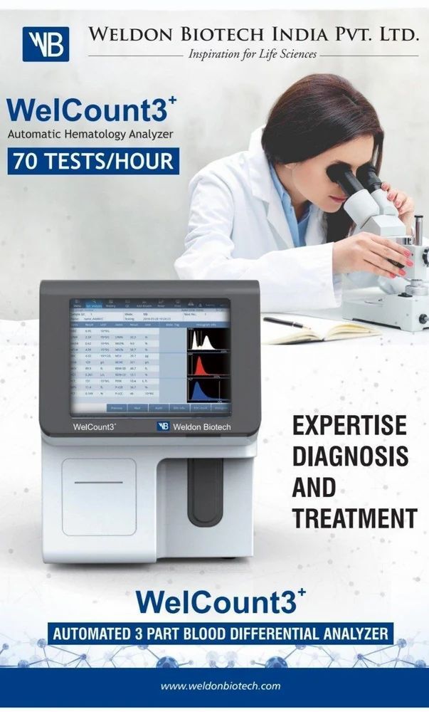 Welcount3+ Automatic Hematology Analyzer