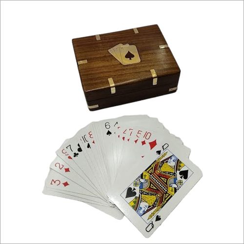 Single Wooden Card Box - Material: Wood