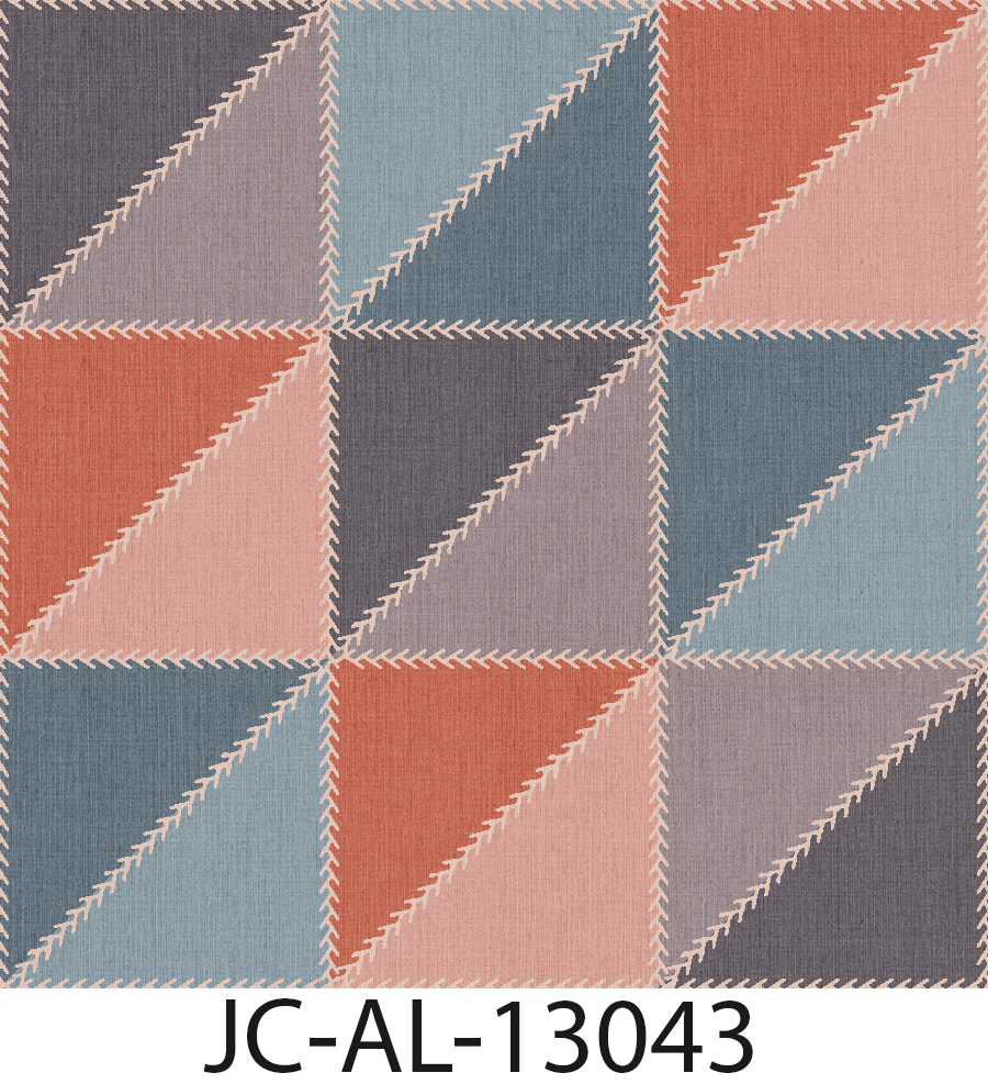 Rectangular Quilt Blocks Print Fabric