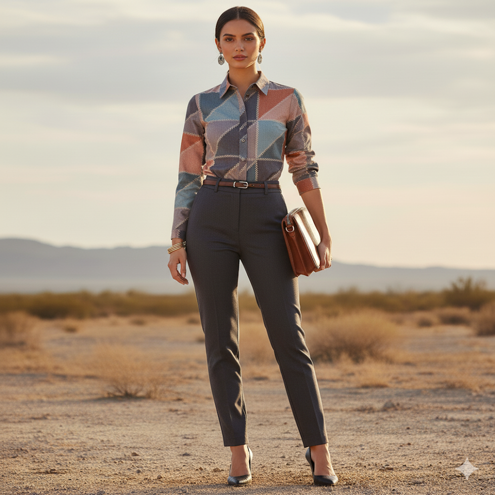 Rectangular Quilt Blocks print fabric