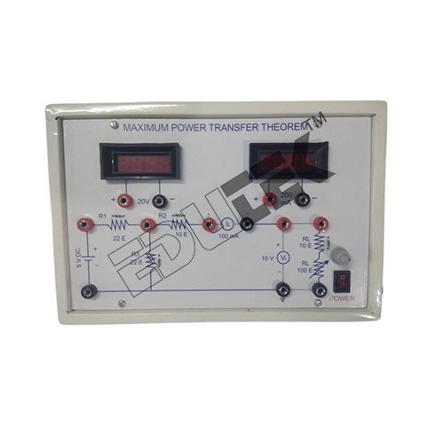 MAXIMUM POWER TRANSFER THEOREM WITH ALUMINUM PANEL & DIGITAL PANEL METERS