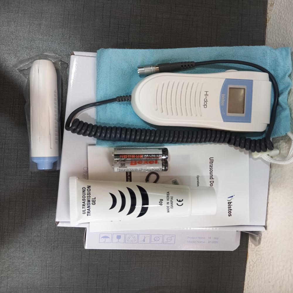 Fetal Doppler - Plastic, 5x5x5 Cm , Lightweight Portable Device For Real-time Fetal Heartbeat Monitoring