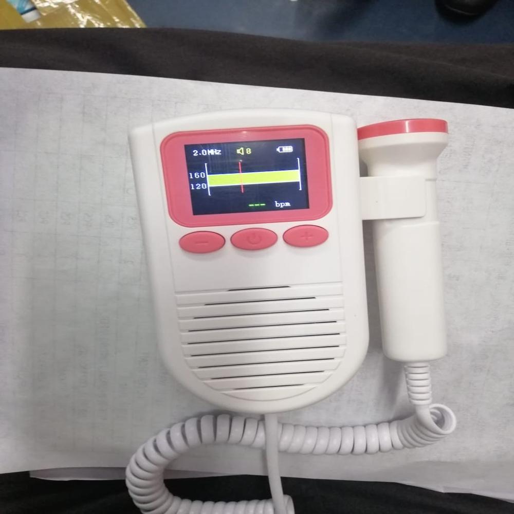 Fetal Doppler - Plastic, 5x5x5 Cm , Lightweight Portable Device For Real-time Fetal Heartbeat Monitoring