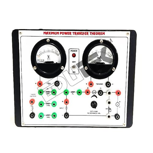 MAXIMUM POWER TRANSFER THEOREM WITH BAKELITE PANEL & ROUND METERS