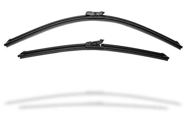 Twin Flat Wiper Blades - Material: Steel