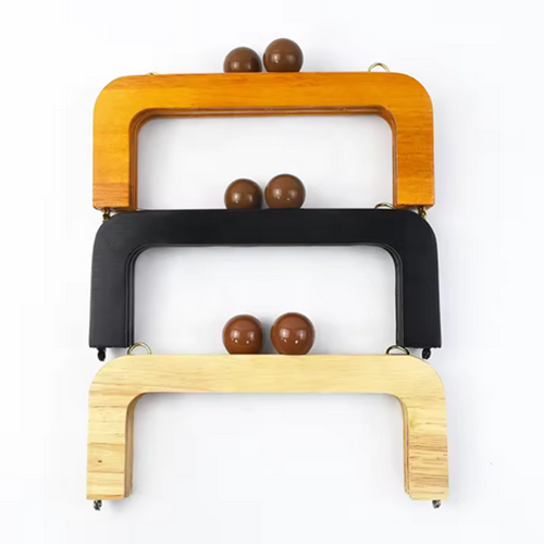 Square Wooden Frame for Women's Handbags
