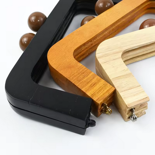 Square Wooden Frame for Women's Handbags