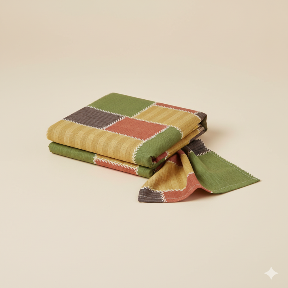  Multi-Color Patchwork Fabric