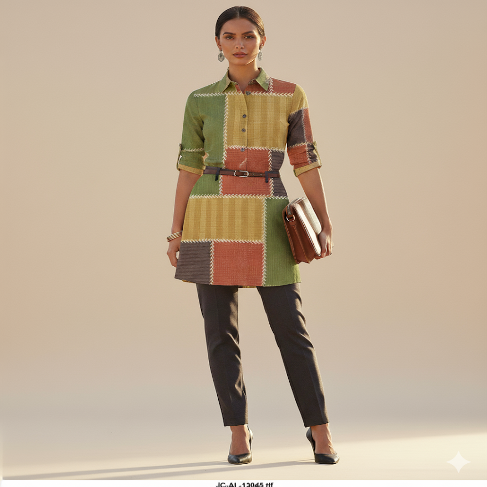  Multi-Color Patchwork Fabric