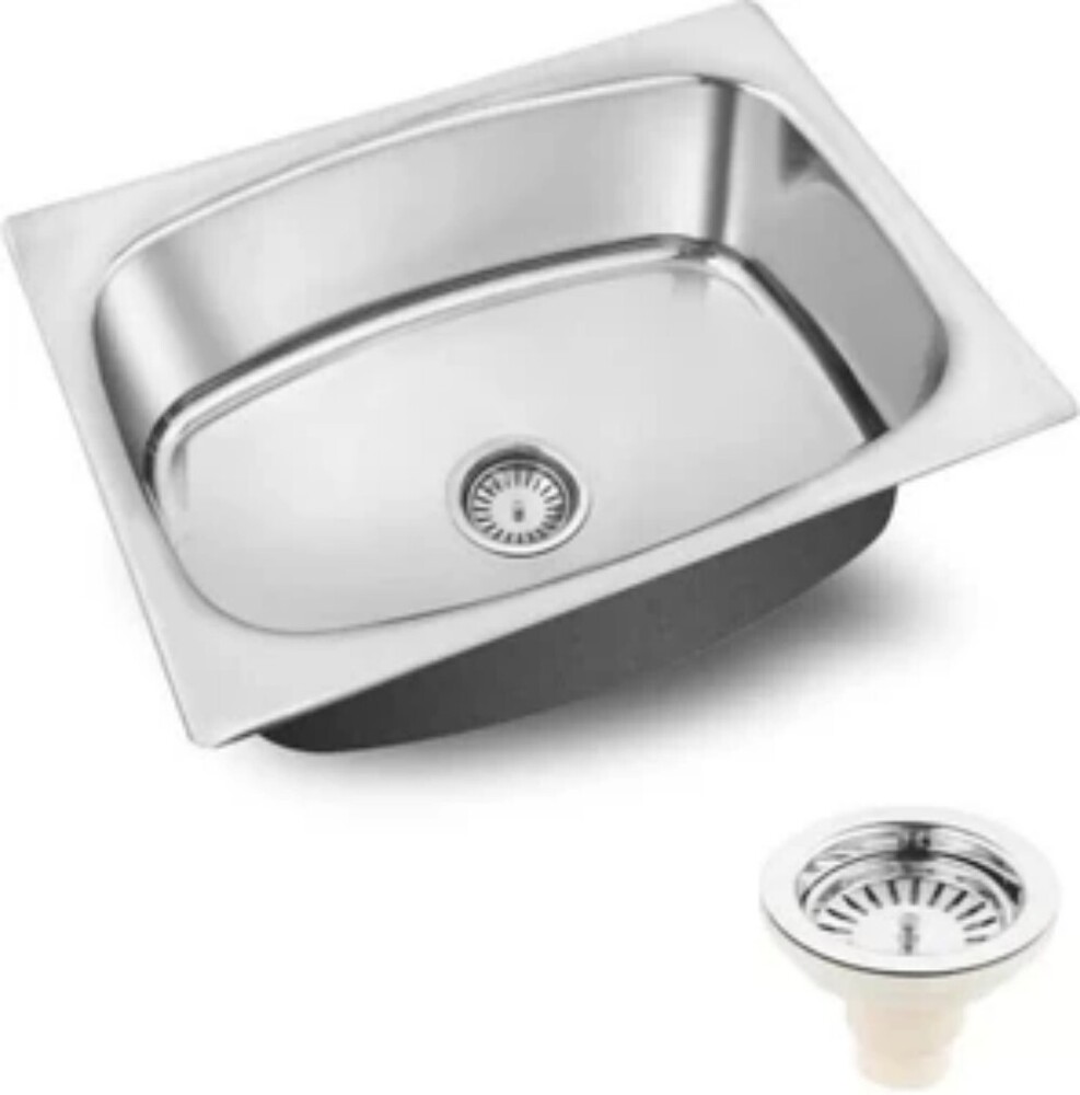 Ss Rectangular Crystal Kitchen Sink - Installation Type: Floor Mounted