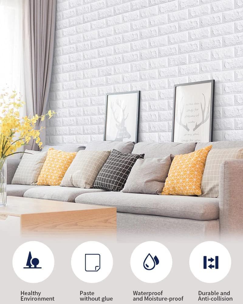 Brick Wallpaper PE Foam self Adhesive Brick Design Wall Stickers