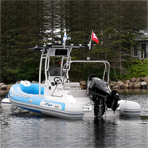 Liya 620cm Rib Inflatable Boat With Centre Console - Capacity: 1345 Kg/hr