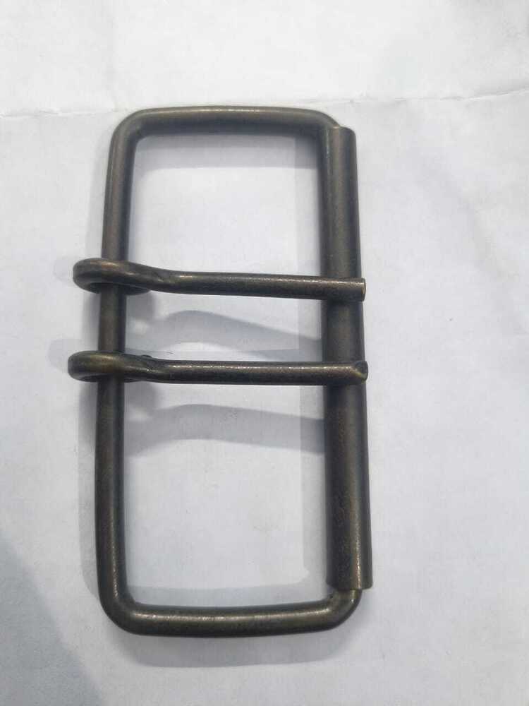 Iron Roller Buckle With 2 Prong Size 4 Inch - Color: Metallic