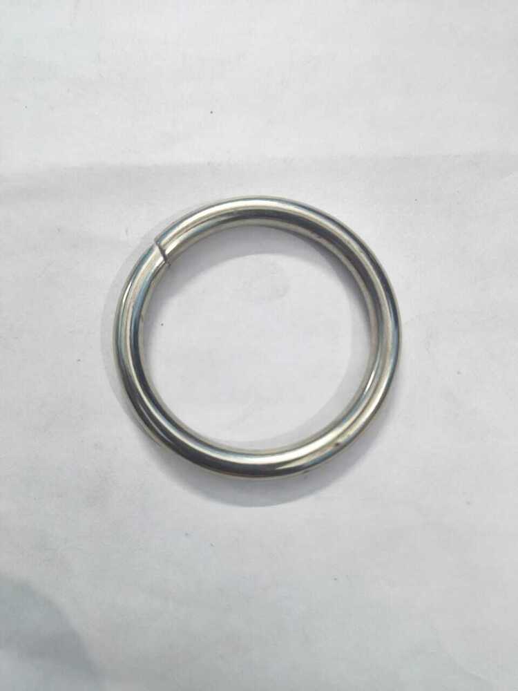 Metal Iron Round Ring - Color: Silver