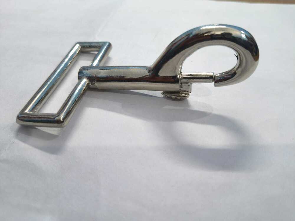 Fixed Zinc Dog Hook - Color: Silver