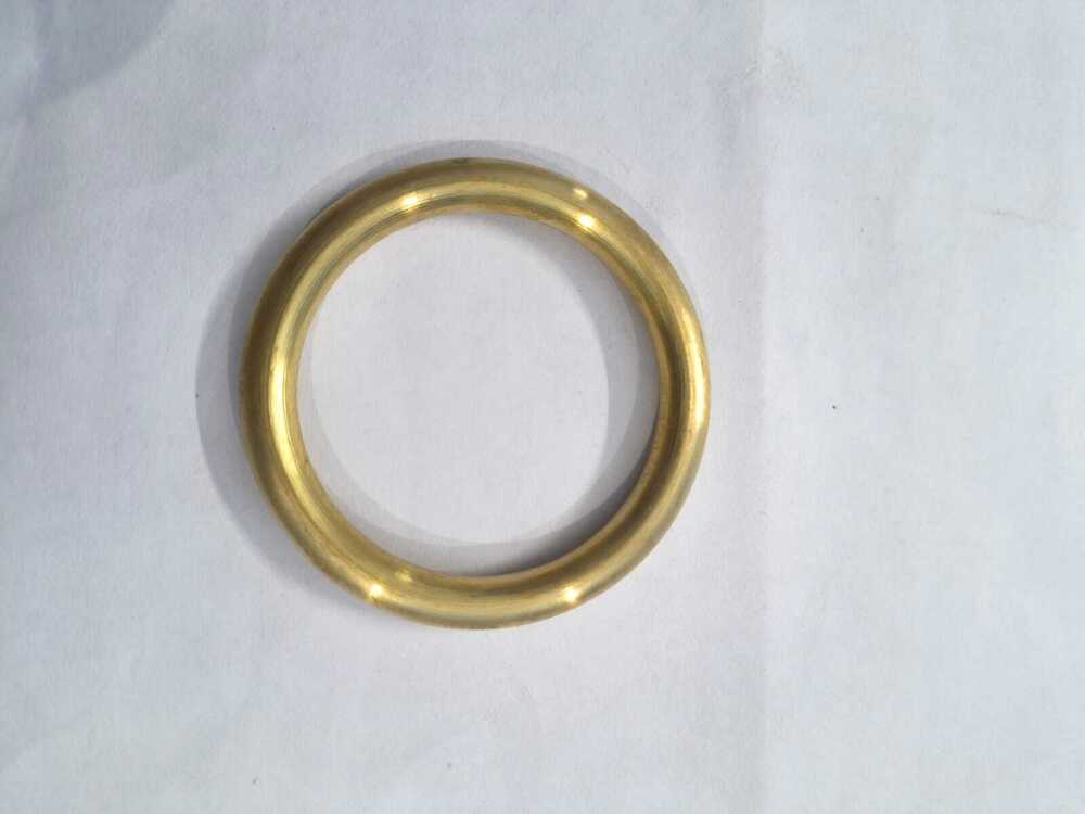 Brass Round Ring - Color: Golden