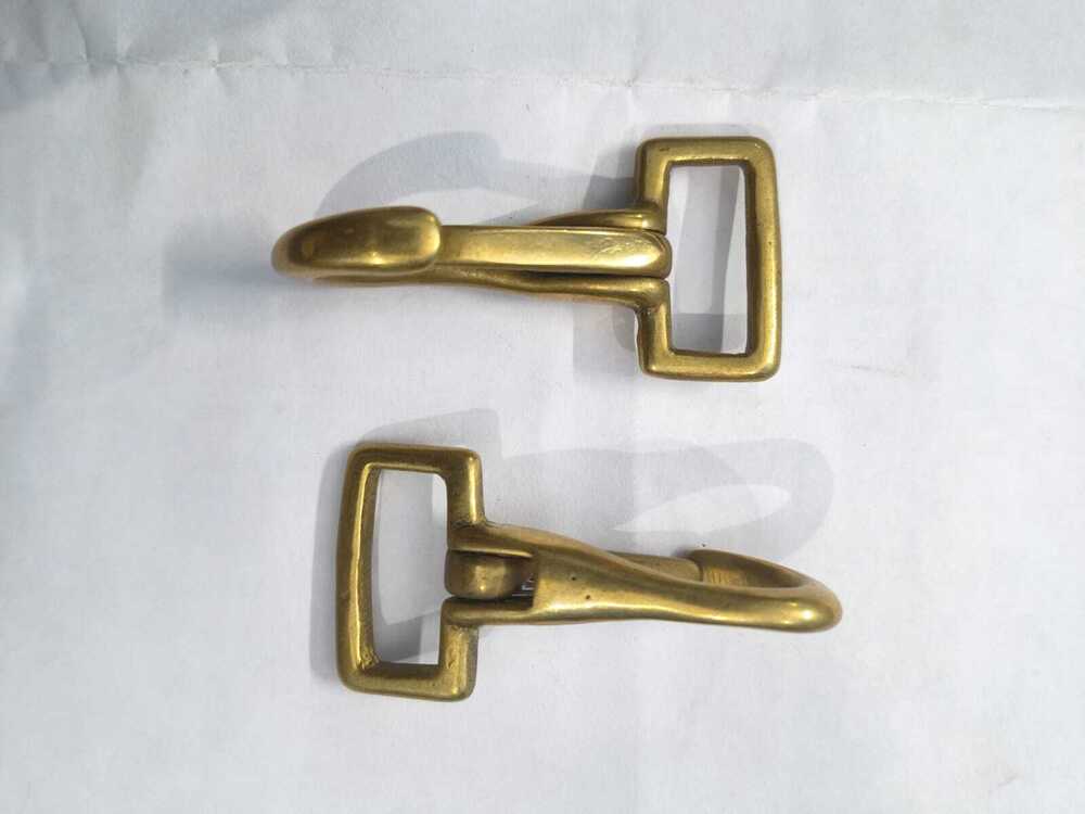 Brass Dog Hook - Color: Golden