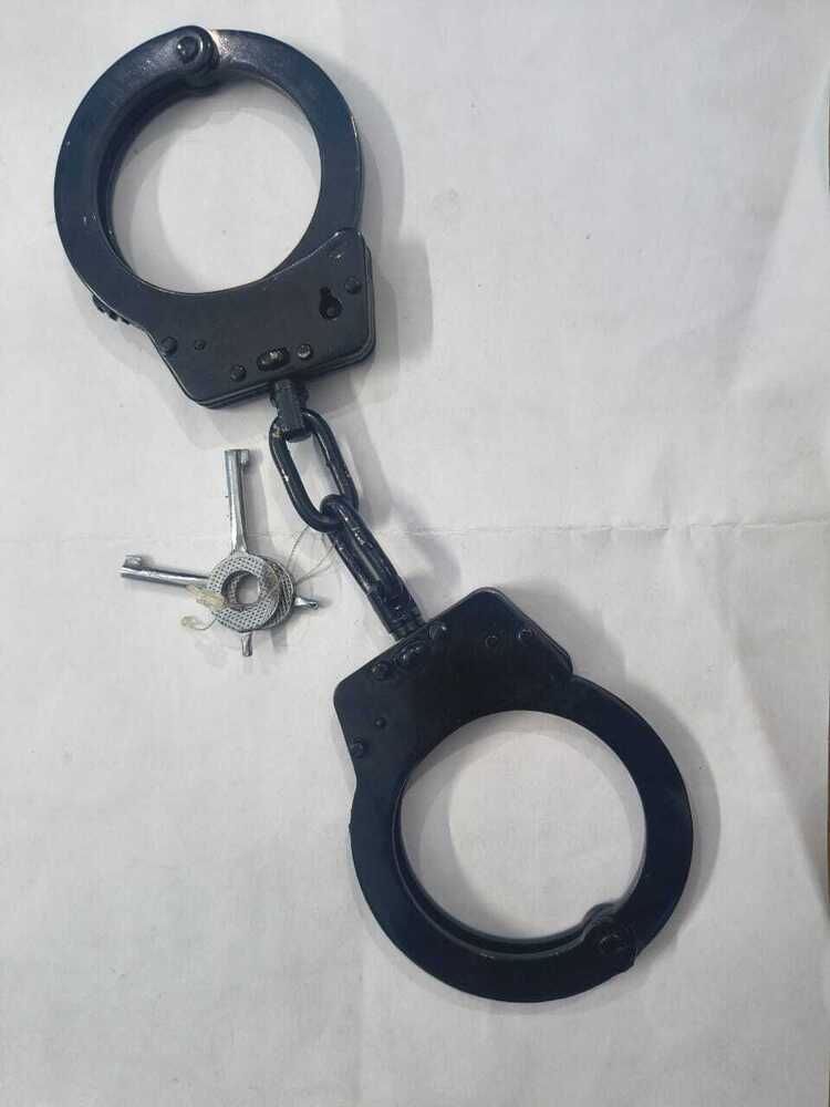 Black Metal Handcuffs - Features: Unbreakable