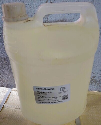 5 Liter Distilled Water - Application: Laboratory Use