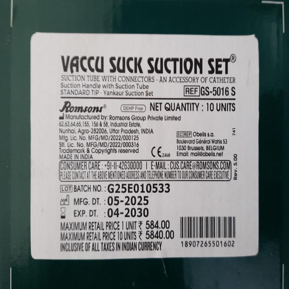  SUCTION SET VACCU SUCK