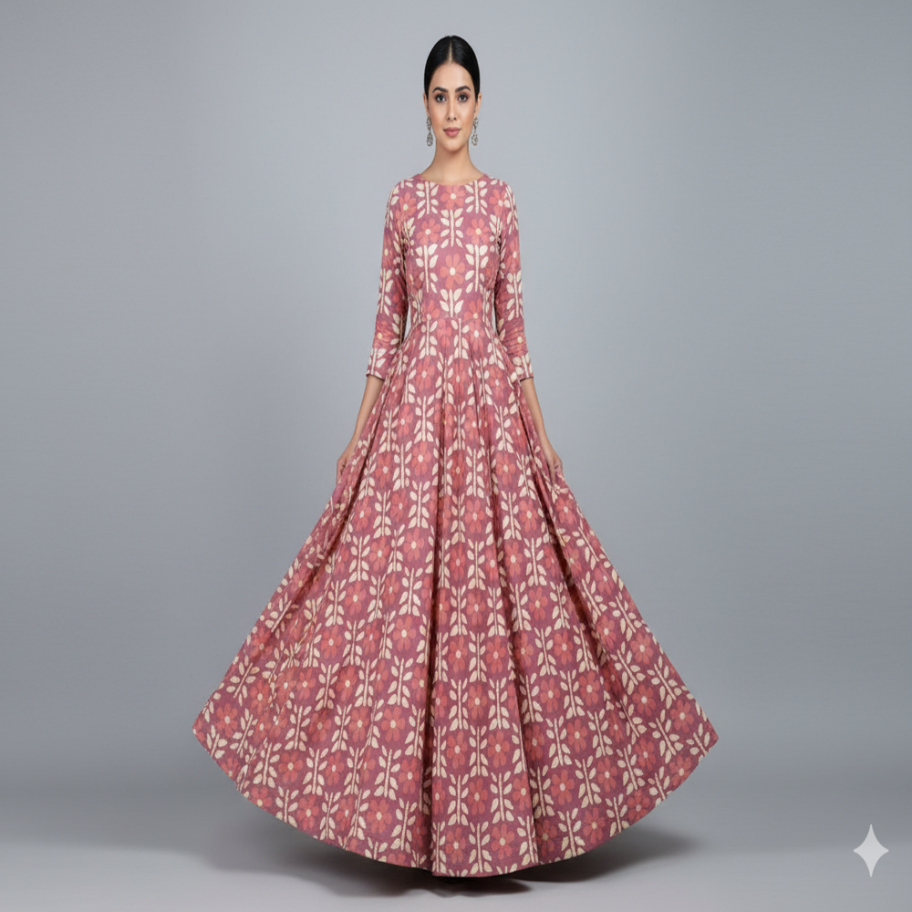 Digital Printed Floral Design Fabric