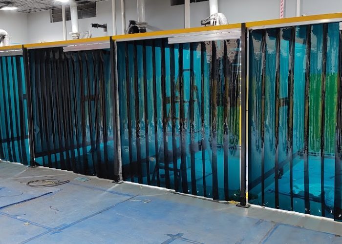Welding Booth Pvc Curtain Strip - Color: Blue