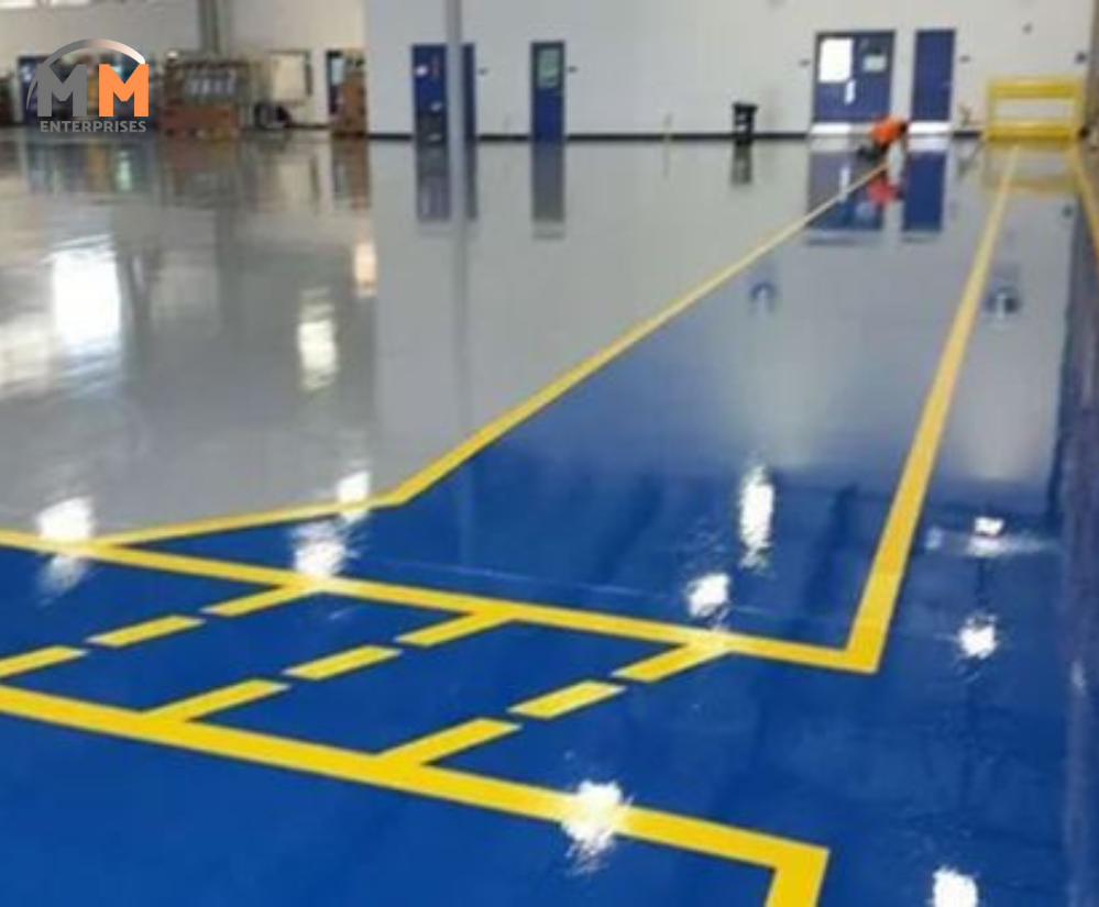 Industrial Epoxy Flooring Service - Epoxy Resin, 1-5 Mm Thickness, Gray Color | High Chemical Resistance, 60 Mpa Compressive Strength, Durable Design