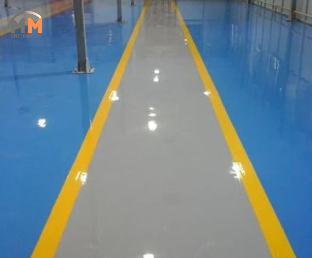Industrial Epoxy Flooring Service - Epoxy Resin, 1-5 Mm Thickness, Gray Color | High Chemical Resistance, 60 Mpa Compressive Strength, Durable Design