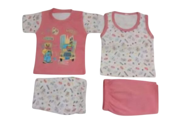 Double Body Double Pant Set For Kids - Color: Multiple Colors