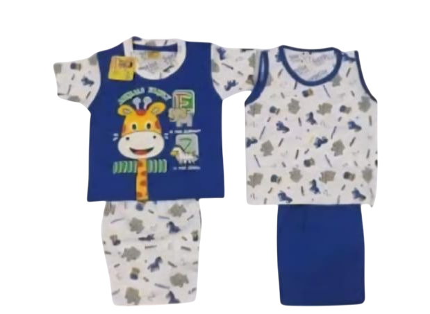 Double Body Double Pant Set For Kids - Color: Multiple Colors