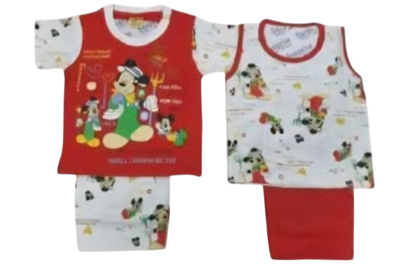 Double Body Double Pant Set For Kids - Color: Multiple Colors