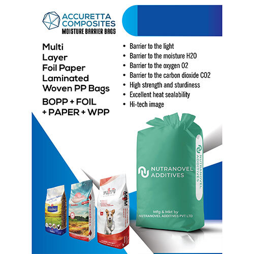 Multi Layer foil Paper Laminated Woven PP Bags