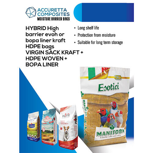 Hybrid High Barrier Evoh Or Bopa Liner Kraft HDPE Bags