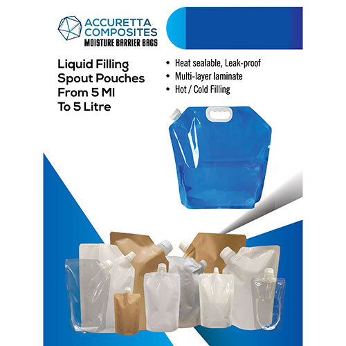 Liquid Filling Spout Pouches - Color: Blue
